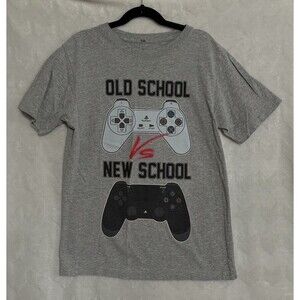 Youth Boys PlayStation Old/New School T-shirt - Size 10/12